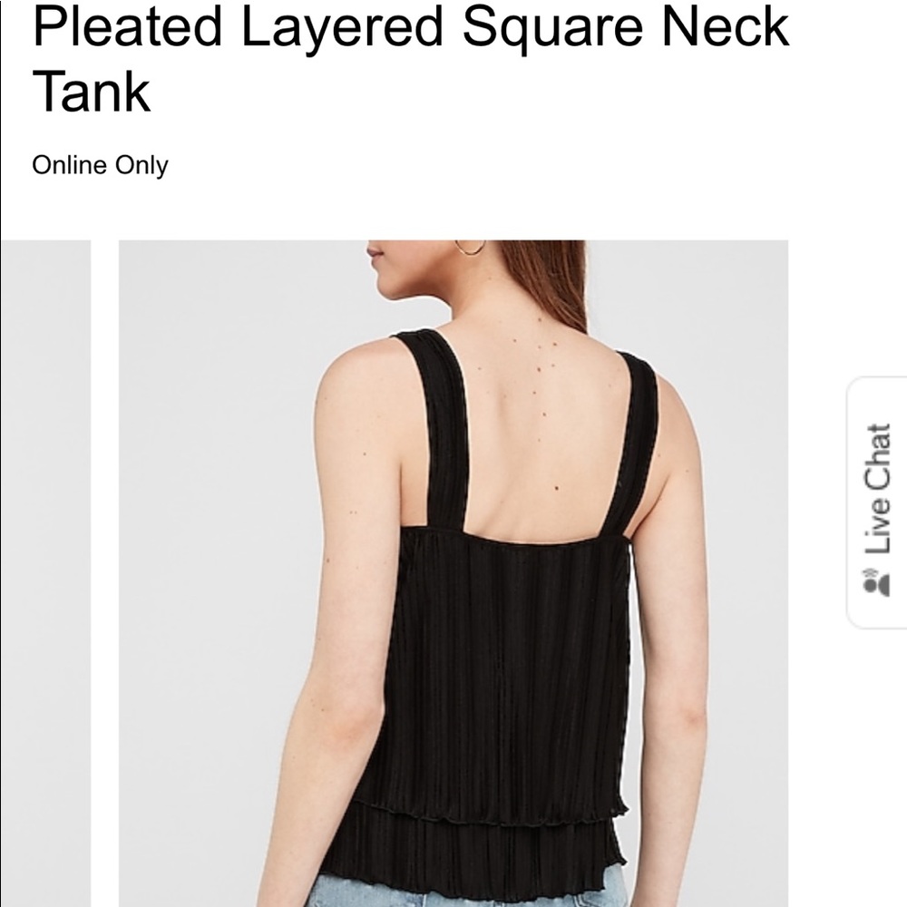 NWT Express IVORY blouse/tank top - Picture 7 of 10